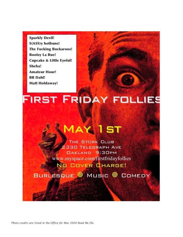 First Friday Follies, May 1, 2009