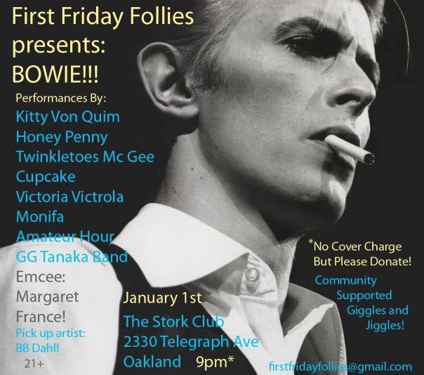 First Friday Follies poster, January 1, 2010