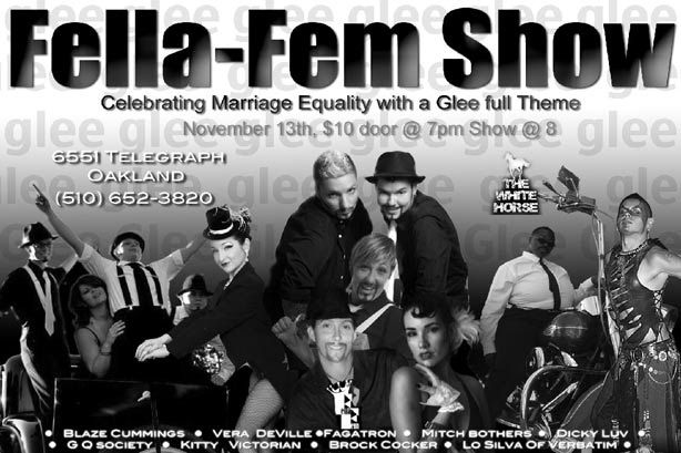 Fella-Fem Show flier, November 13, 2010