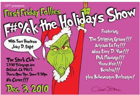 First Friday Follies flier, December 3, 2010