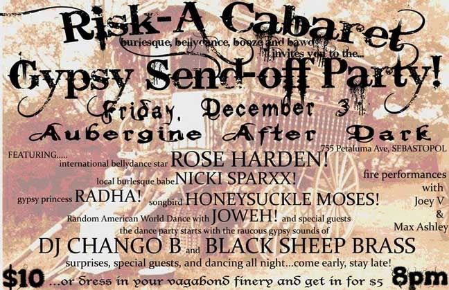 Risk-A Cabaret flier, December 3, 2010