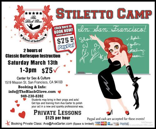 Stiletto Camp w/Ava Garter SF flier