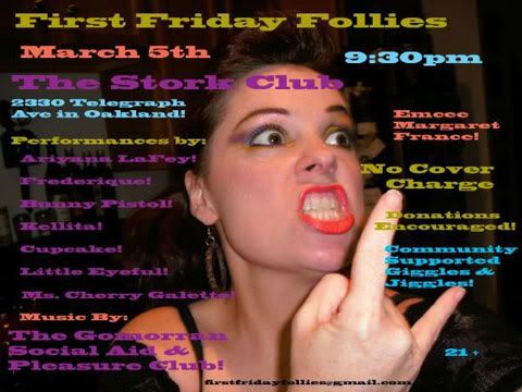 First Friday Follies flier, March 5, 2010