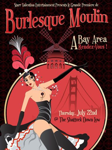 Burlesque Moulin flier, July 22, 2010