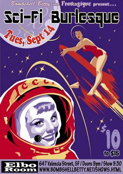 Sci-Fi Burlesque flier, September 14, 2010
