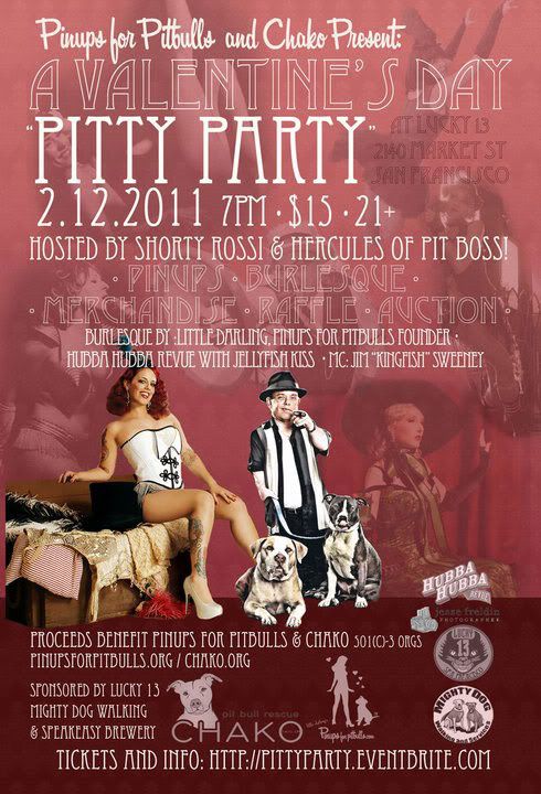 Valentine's Day Pitty Party flier, February 12, 2011