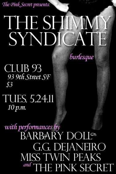 The Shimmy Syndicate flier, May 24, 2011