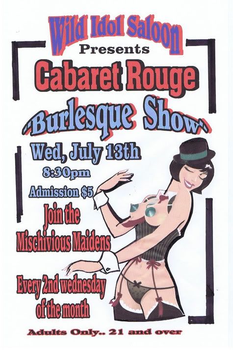 Cabaret Rouge flier, July 13, 2011