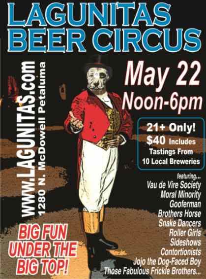 Lagunitas Beer Circus flier, May 22, 2011
