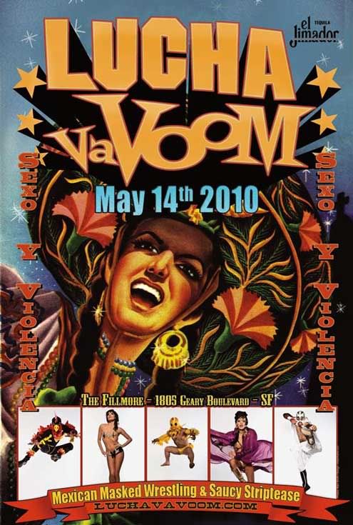 Lucha VaVOOM poster, May 14, 2010