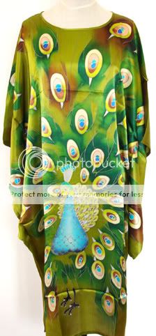 Ladies New Handmade Womens Silk Robe Gown Flower  