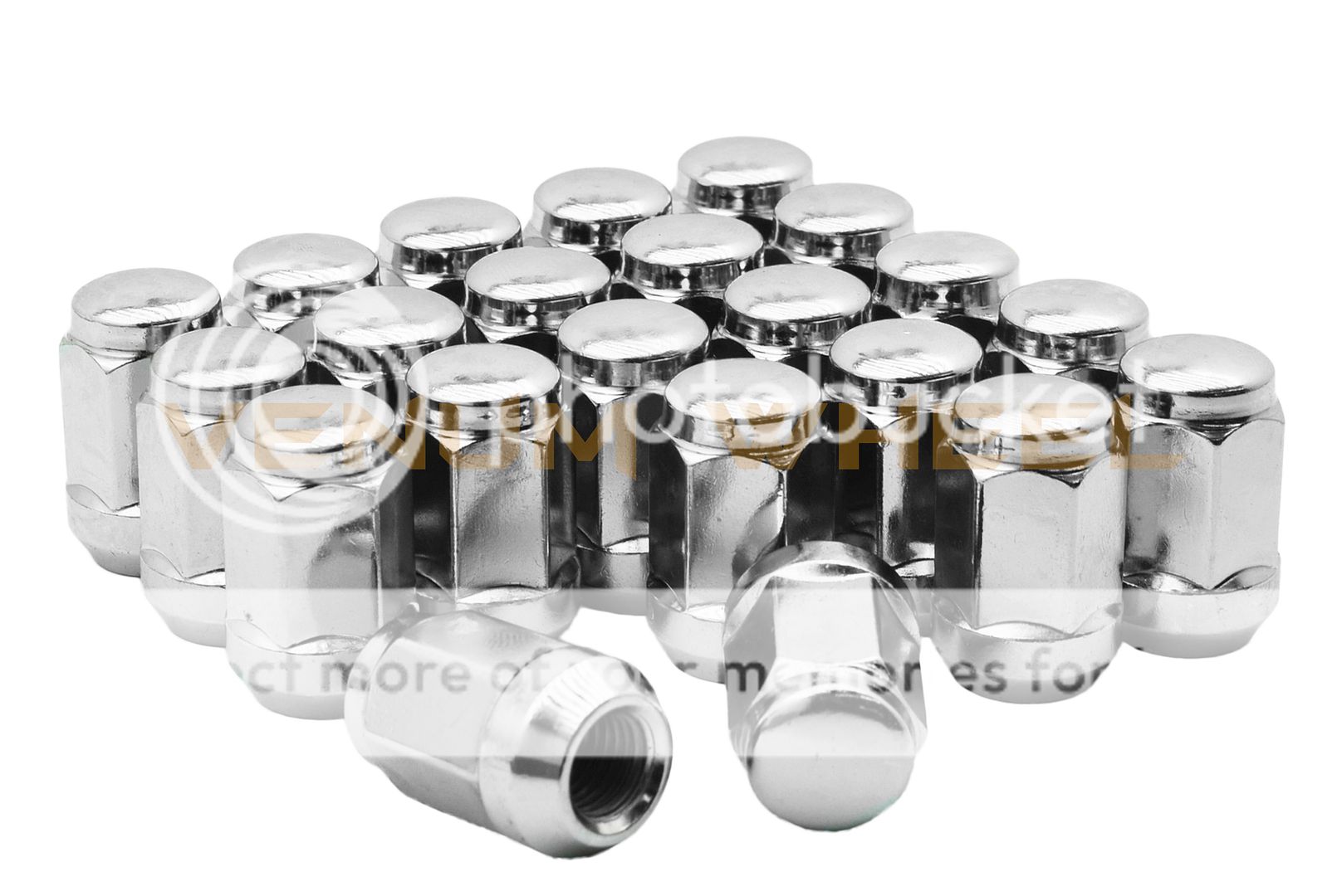 20pc Chrome Bulge Acorn Lug Nuts M12x1.5 Chrome Lug Nuts eBay