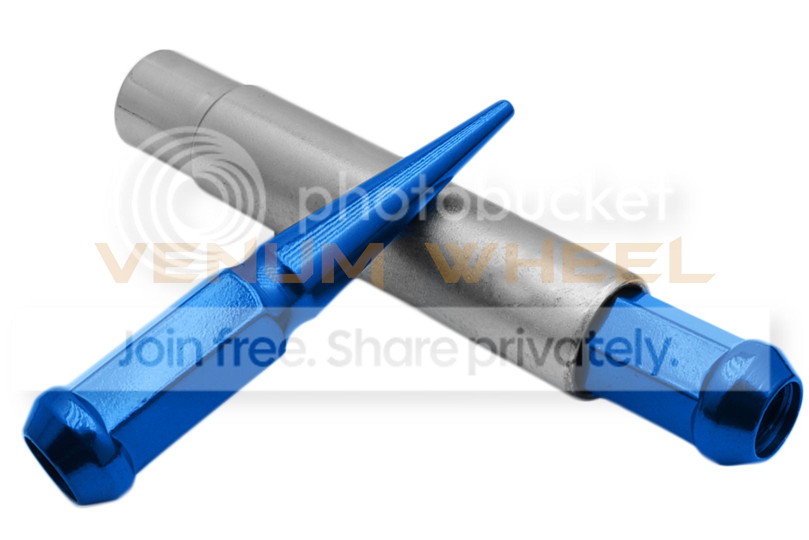 Ranger 6pc Replacement Blue Spike Lug Nuts 1/2-20 4.5